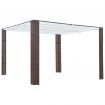 Gazebo with Roof Poly Rattan 300x300x200 cm Brown and Cream