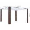 Gazebo with Roof Poly Rattan 300x300x200 cm Brown and Cream