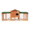 Chicken Run Coop Chook Cage Wood House Rabbit Hutch Bunny Duck Enclosure Outdoor Two Ramps Extra Large