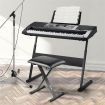 Keyboard Bench Stool Melodic X Style Adjustable Padded  Folding Padded Piano Seat