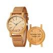 Striegel Design Your Own   Engraved Wooden Watch