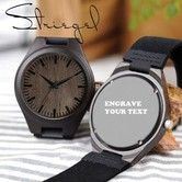 Striegel Design Your Own   Engraved Wooden Watch