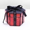Creative Explosion Box 6 Faces Explosion Gift Box, Love Memory DIY Handmade Photo Album Scrapbook, Surprise Photo Album Box,