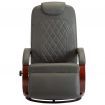 TV Recliner Grey Faux Leather