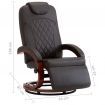 TV Recliner Brown Faux Leather