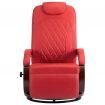 TV Recliner Red Faux Leather