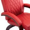 TV Recliner Red Faux Leather