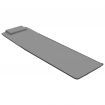 Folding Beach Mats 2 pcs Steel and Fabric Grey