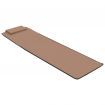 Folding Beach Mats 2 pcs Steel and Fabric Brown