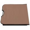 Folding Beach Mats 2 pcs Steel and Fabric Brown