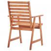 Outdoor Dining Chairs 3 pcs Solid Acacia Wood