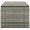 Garden Storage Box Poly Rattan 180x90x75 cm Grey