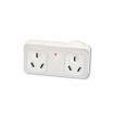 Sansai Surge Protected Adaptor Double Right Hand