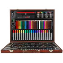 Wooden Art Box Set for Colouring Painting Drawing 167 Piece