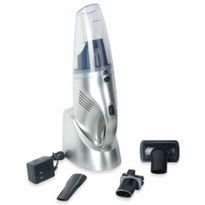 Rechargeable Cordless Handheld Wet & Dry Vacuum Cleaner with Charging Base & Brushes - Silver