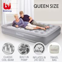 Bestway Queen Inflatable Mattress Bed Built-in Electric Air Pump