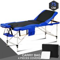 75 CM Black and Blue Aluminum Massage AND Therapy Bed 