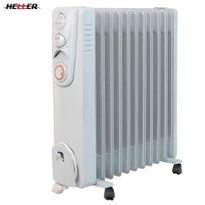 Heller 2400W 11 Fin Column Oil Heater with Tip Over Switch and Timer