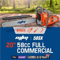 MTM Pro Series 20" 58cc Full Commercial Chainsaw 58SX