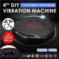 Genki 4th DIY Ultra Slim Vibration Machine Platform Black