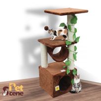 99cm Cat Gym Scratching Post Tree Gym Small-Brown
