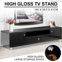 Black Modern High Gloss TV Stand