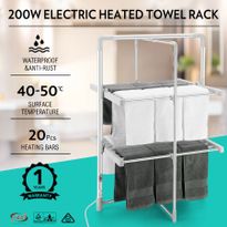 200W 2-Tier Heated Electric Clothes Towel Drying Rack Foldable