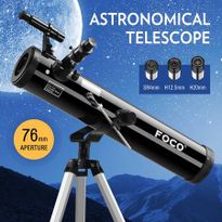 NEW Astronomical Telescope 76mm Aperture 350x Zoom