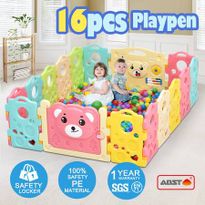 16 Sided Panel Baby Playpen Interactive Baby Room 