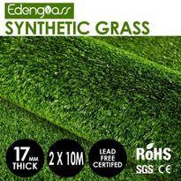 Edengrass 2Mx10M 17mm Artificial Grass Synthetic Turf Fake Lawn