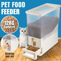 Automatic Dog Cat Rabbit Pet Feeder Food Storage Dispenser Dog Bowl