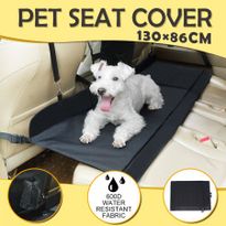Waterproof Dog Car Bridge Seat Cover Extender Reversible Pet Hammock - Black