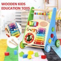 Wooden Educational Toys for Toddlers Kids Children Push Activity Toys