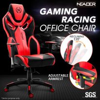 Executive Racing Sport Gaming PU Leather Computer Office Desk Chair w/Armrest