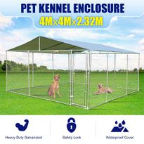 Dog Kennel Run Puppy Pet Chicken Duck Enclosure Doggy Playpen Animal Fencing Rabbit Fence Outdoor Cage 4mx4m