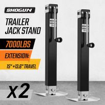 2X Heavy Duty Trailer Jack Stand 3175KG Load Each 135CM Total Height Direct-Weld