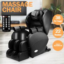 Full Auto Massager Neck Shoulder Back Leg Massage Zero Gravity Chair 38 Air Bags W/ Heat