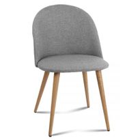 2 X Artiss Dining Chairs - Light Grey