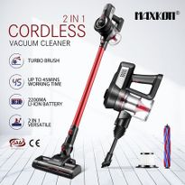 MAXKON Cordless Vacuum Cleaner Upright Stick Handheld Vac Bagless W/ 2-Speed Red