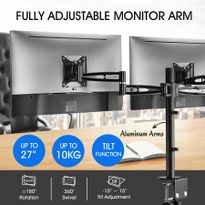 Dual LCD LED Monitor Arm Desk Mount Stand Display Adjustable TV Screen Holder Bracket