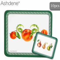 Ashdene Fruits Large 4x Dinner Placemats & 6x Coasters Set