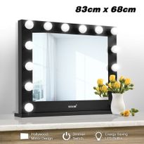 Maxkon Hollywood Style Makeup Mirror 14 LED Lights Vanity Mirror w/Dimmer Control - Black