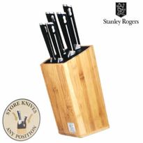 Stanley Rogers Knife Block Set - Coppice 6 Piece Wooden Kitchen Set