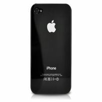 Metallico Shiny Surface iPhone 4 Protection Cover Case - Black