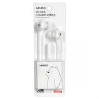 We Bare Bears - In-Ear Headphones With Microphone (White)