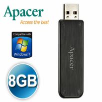 FREE SHIPPING! Apacer 8GB Handy Steno AH325 USB 2.0 Flash Drive Portable Memory Pen Drive - Black