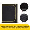 120x60x150cm Hydroponic Grow Tent Reflective 1680D Oxford w/ Observation Window and Floor Tray