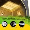 120x60x150cm Hydroponic Grow Tent Reflective 1680D Oxford w/ Observation Window and Floor Tray