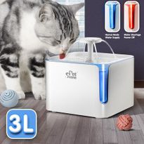 Petscene 3L Automatic Pet Fountain Dog Water Dispenser Cat Water Feeder with LED Indicator