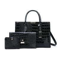 Luxury PU Leather Crocodile Ladies Handbag Purse Wallet Card Bag Shoulder Crossbody Bag